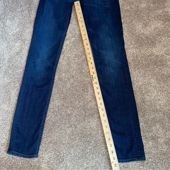 Hudson Collin flap skinny jeans 25" waist medium wash double button W/ stretch - Picture 8 of 9